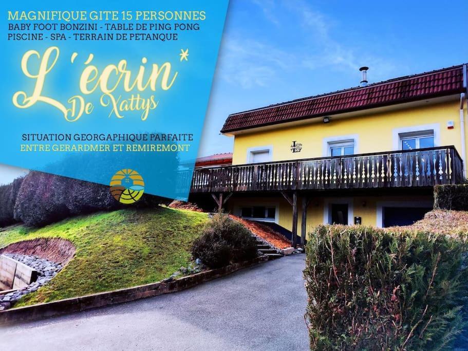 L'Ecrin De Xattys - Gite De Standing-Spa-Terrain De Petanque-Piscine-Switch-Baby-Foot Au Coeur Du Massif Vosgien Cleurie エクステリア 写真